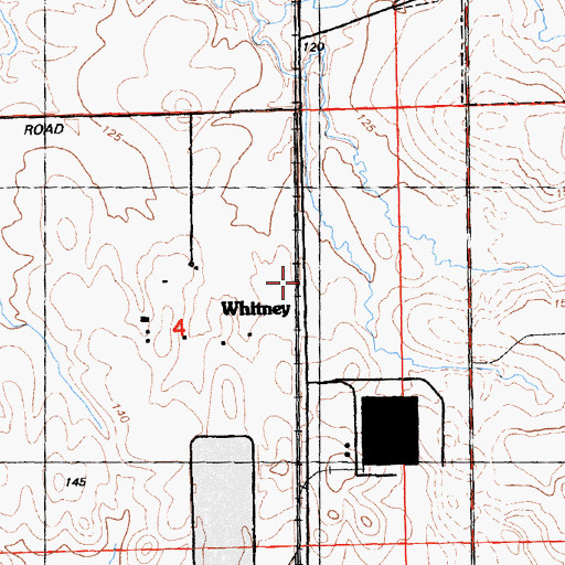 Topographic Map of Whitney, CA