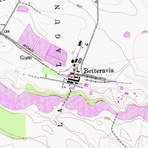 Topographic Map of Betteravia, CA