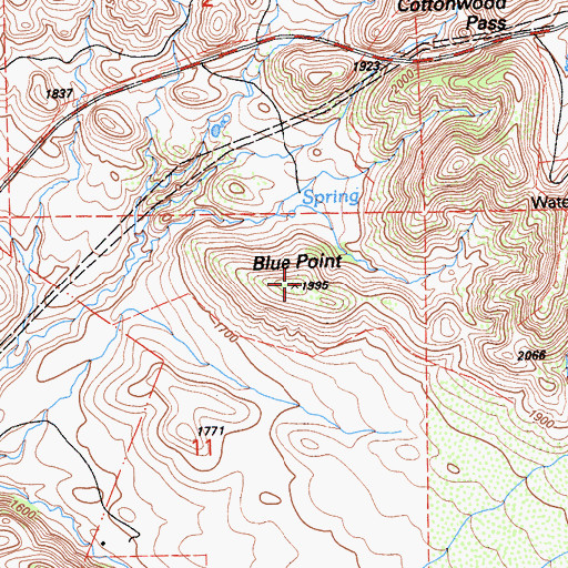 Topographic Map of Blue Point, CA