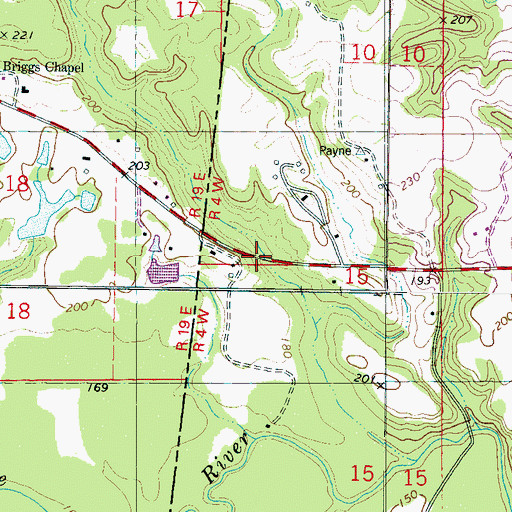 Topographic Map of Dial (historical), AL
