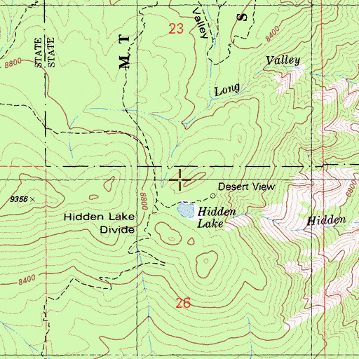Topographic Map of Desert View, CA