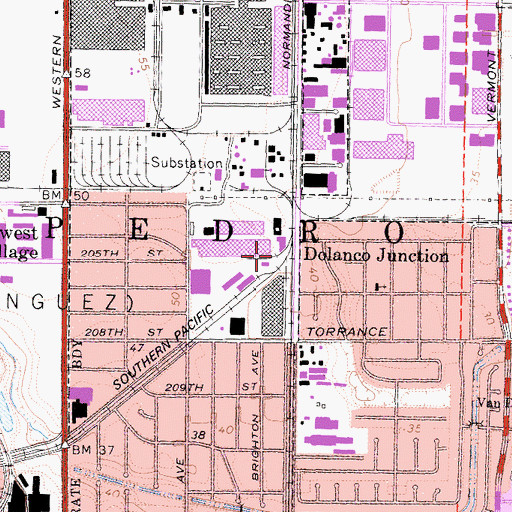 Topographic Map of Dolanco Junction, CA