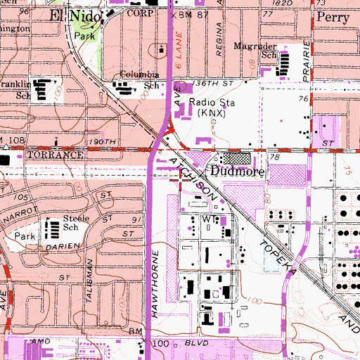 Topographic Map of Dudmore, CA