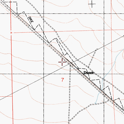 Topographic Map of Dunes, CA