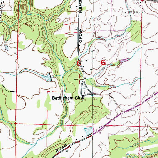 Topographic Map of Beeson Post Office (historical), AL