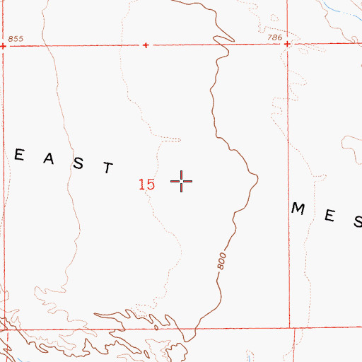Topographic Map of East Mesa, CA