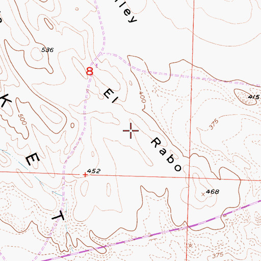 Topographic Map of El Rabo, CA
