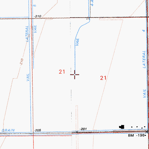 Topographic Map of Fondo, CA