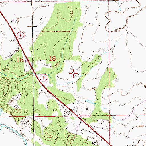 Topographic Map of Coloma (historical), AL