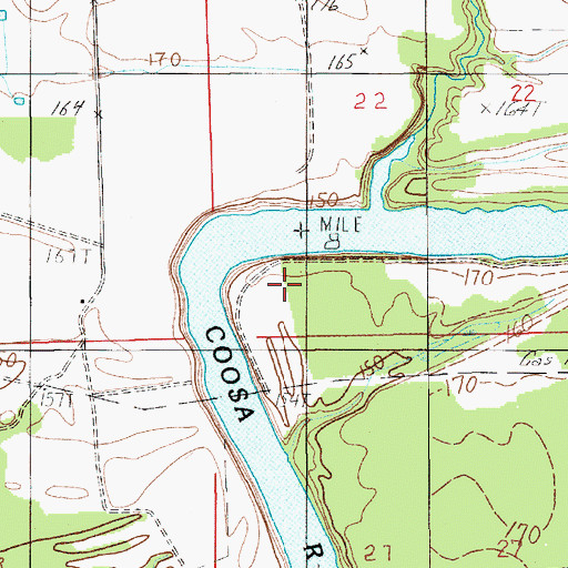 Topographic Map of Odshiapofa (historical), AL