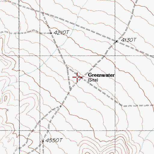 Topographic Map of Greenwater (historical), CA