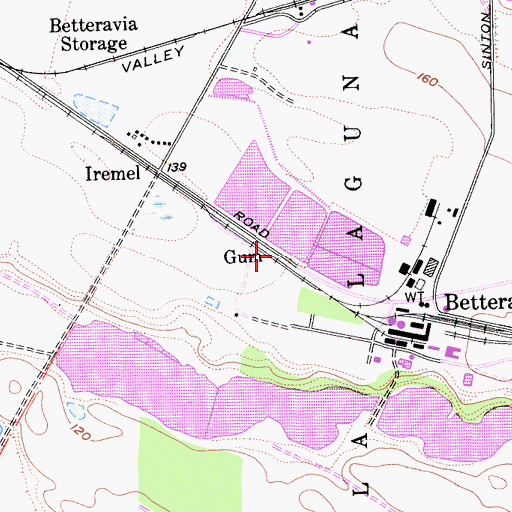 Topographic Map of Gum, CA