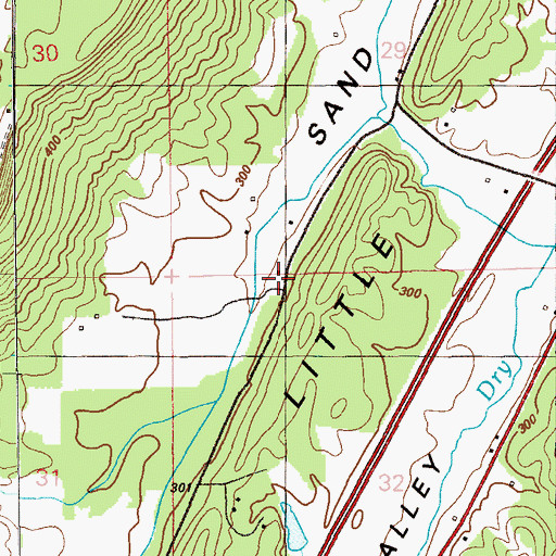 Topographic Map of Annawaka Post Office (historical), AL