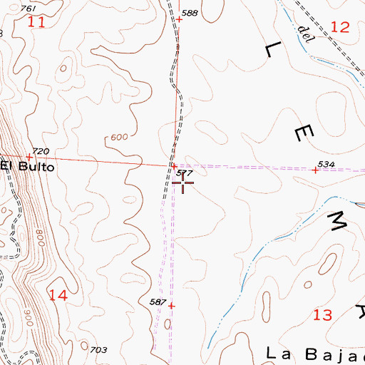 Topographic Map of Las Alturas, CA