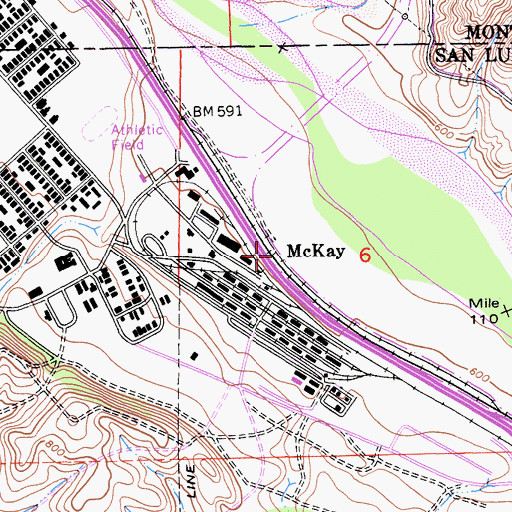 Topographic Map of McKay, CA