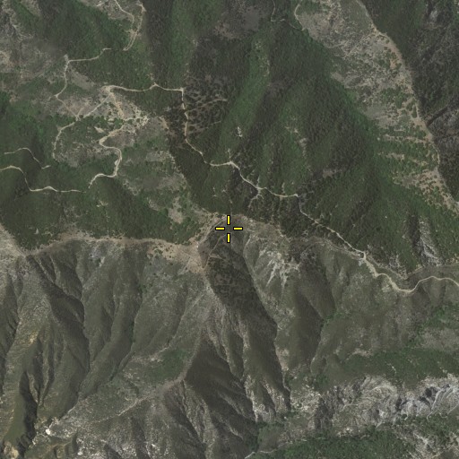 Aerial/Satellite Image of Mendenhall Peak, CA
