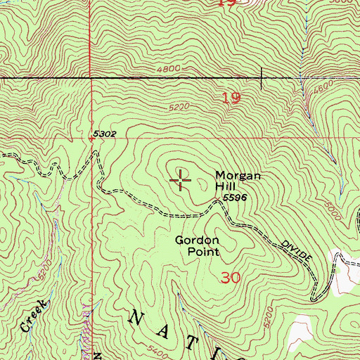 Topographic Map of Morgan Hill, CA