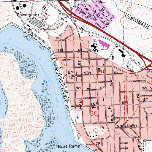 Topographic Map of Morro Bay, CA