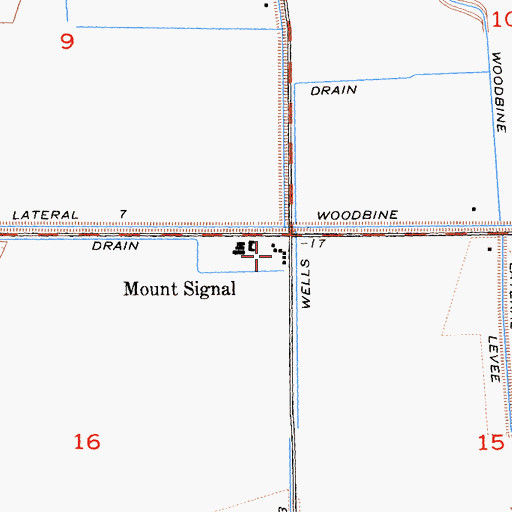Topographic Map of Mount Signal, CA