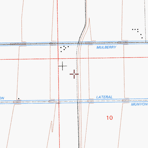 Topographic Map of Munyon, CA