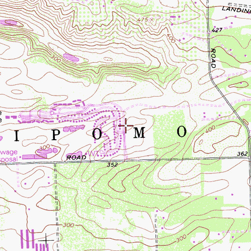 Topographic Map of Nipomo Mesa, CA