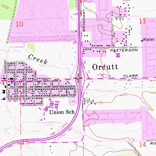 Topographic Map of Orcutt, CA