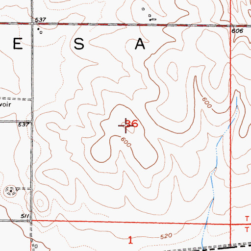 Topographic Map of Otay Mesa, CA