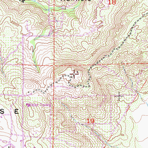 Topographic Map of Paradise Mountain, CA