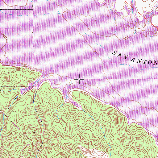 Topographic Map of Pleyto, CA