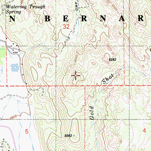 Topographic Map of Rock Point, CA