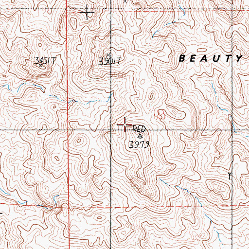Topographic Map of Sleeping Beauty, CA