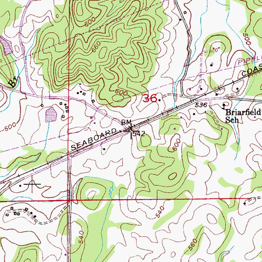 Topographic Map of Arta Post Office (historical), AL