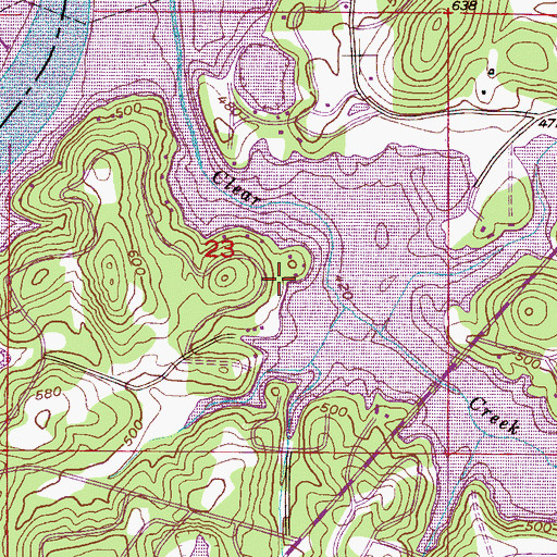 Topographic Map of Cyprian (historical), AL