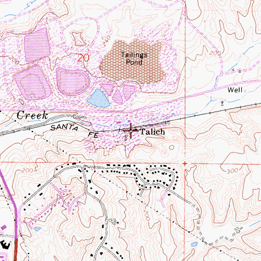 Topographic Map of Talich, CA
