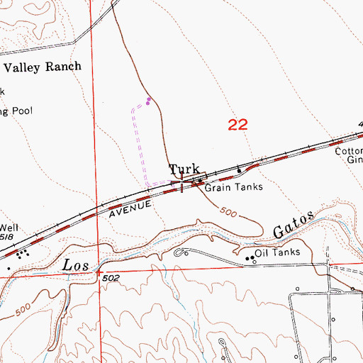 Topographic Map of Turk, CA