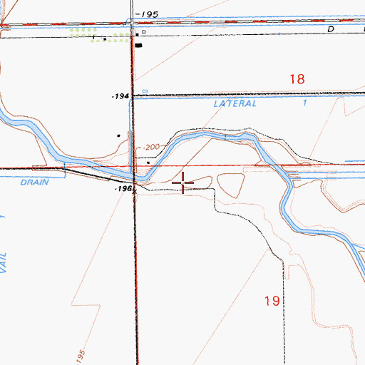 Topographic Map of Verdant, CA