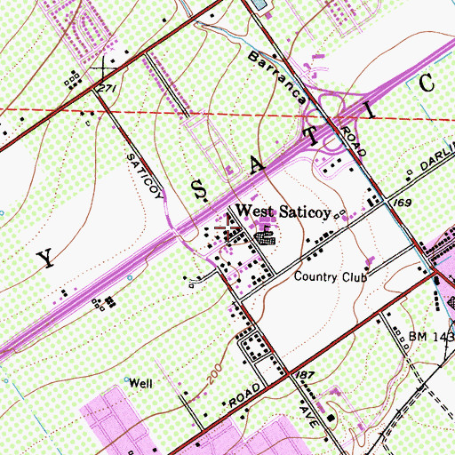 Topographic Map of West Saticoy, CA