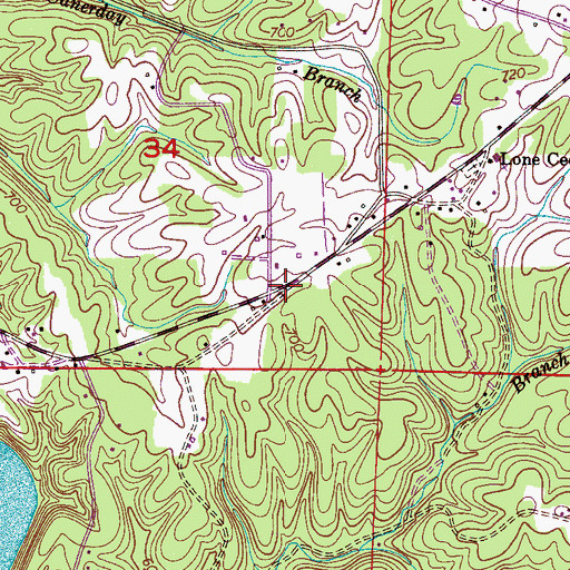 Topographic Map of Arnot (historical), AL