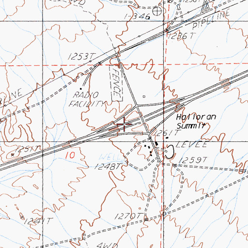 Topographic Map of Yucca Grove, CA