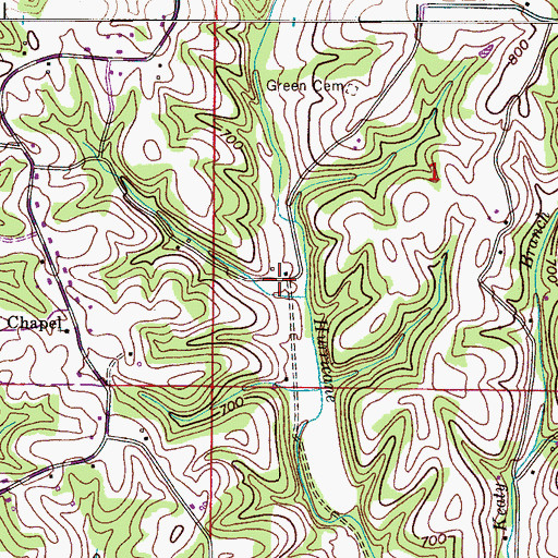 Topographic Map of Belew (historical), AL
