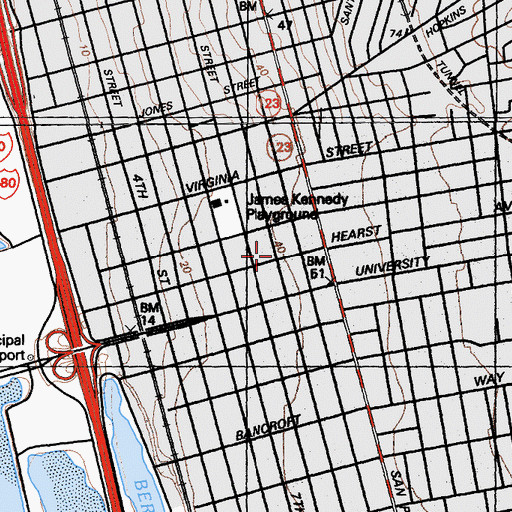 Topographic Map of Church of the Good Shepherd, CA