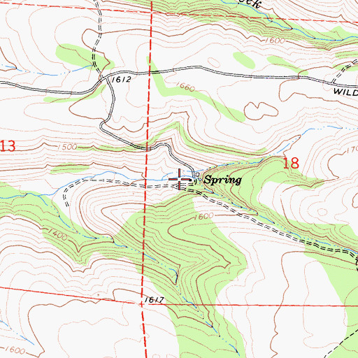 Topographic Map of Bogard Ranch, CA