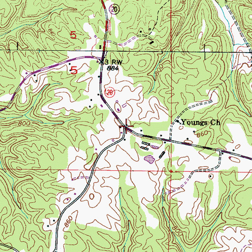 Topographic Map of Dart, AL