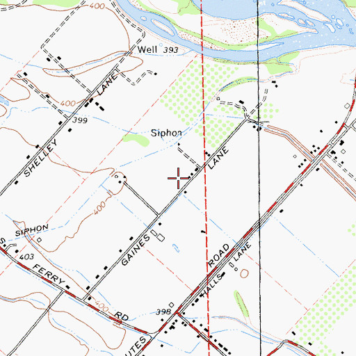 Topographic Map of Gilman Ranch, CA