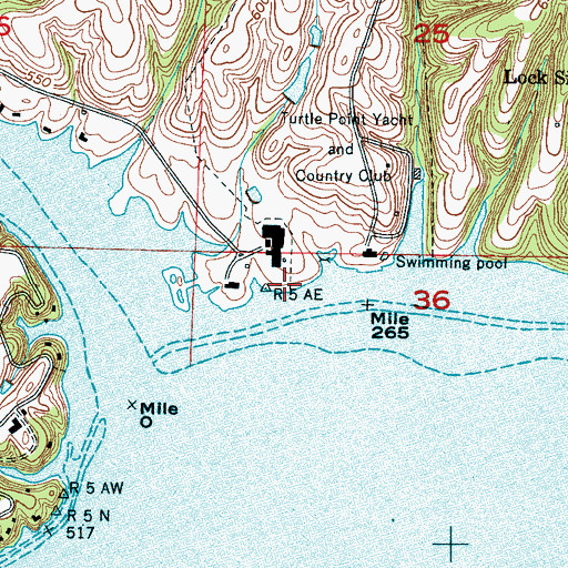Topographic Map of Kingman (historical), AL