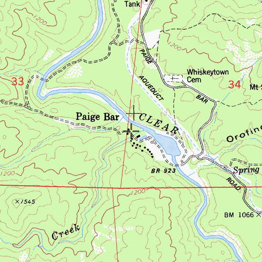Topographic Map of Paige Boulder Creek, CA