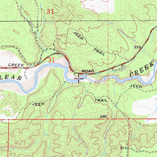 Topographic Map of Saeltzer Dam (historical), CA