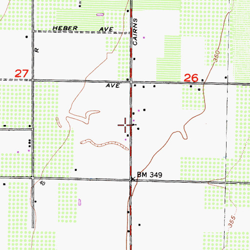 Topographic Map of Church of the Brethren, CA