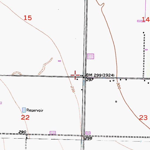 Topographic Map of Edendale School (historical), CA
