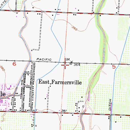 Topographic Map of Giant Oak (historical), CA
